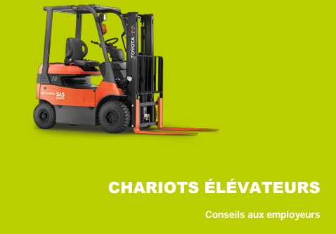 Couverture du document "Chariots élévateurs (conseils aux employeurs)"