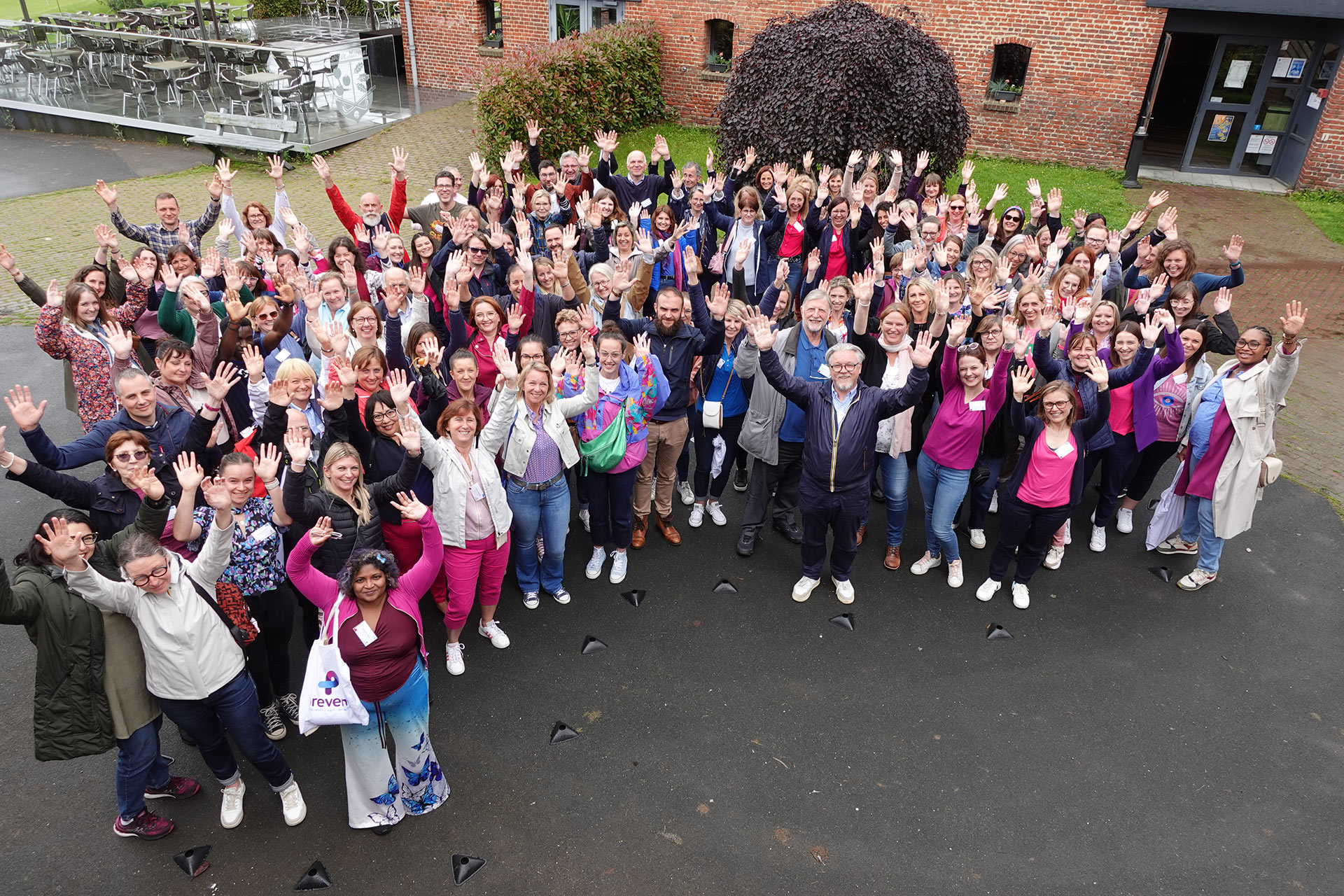 Photo vue du dessus des membres composants preveno